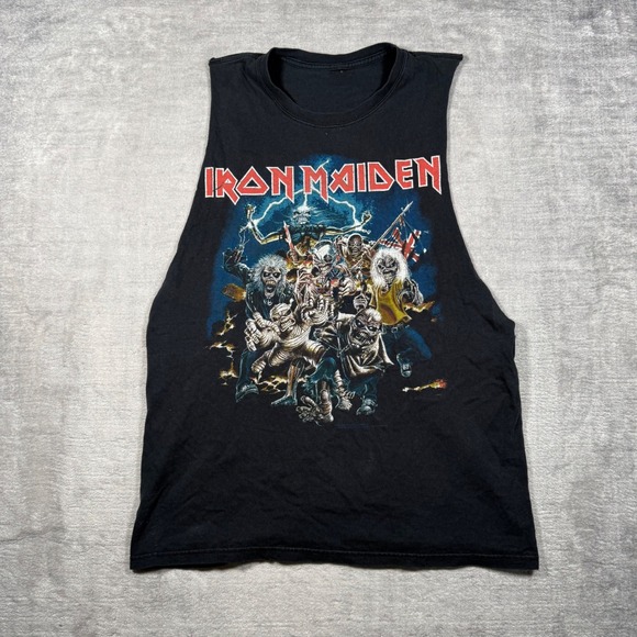 Iron Maiden Other - Iron Maiden Shirt Mens Large Black Vintage Y2K Best Of The Beast Metal Cut Off